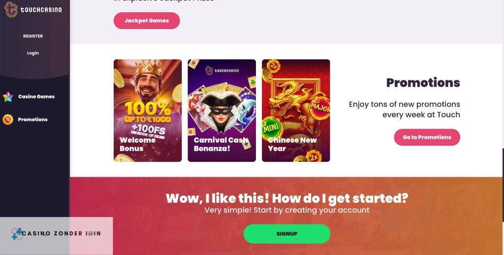 Touch Casino Bonussen