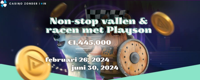 Non-stop vallen & racen met Playson nordslot